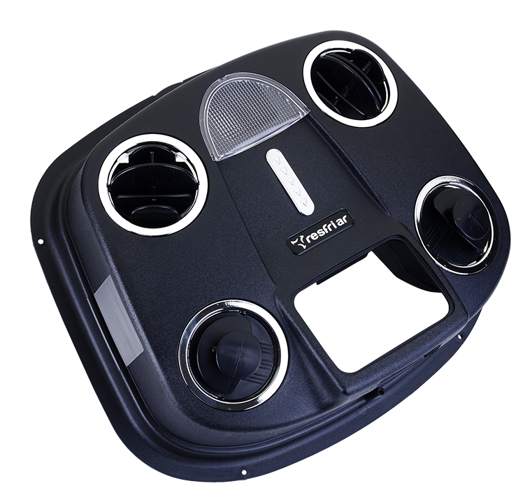 PAINEL PRINCIPAL R5 PRETO CROMADO SEM ARTICULADO